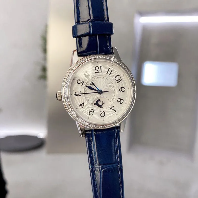 Ladies Watch Watch Waterproof Automatic Strap Wristwatch Watches Sapphire Steel Stainless 34mm Wristwatches Leather Moon Mechanical Dia Twsc