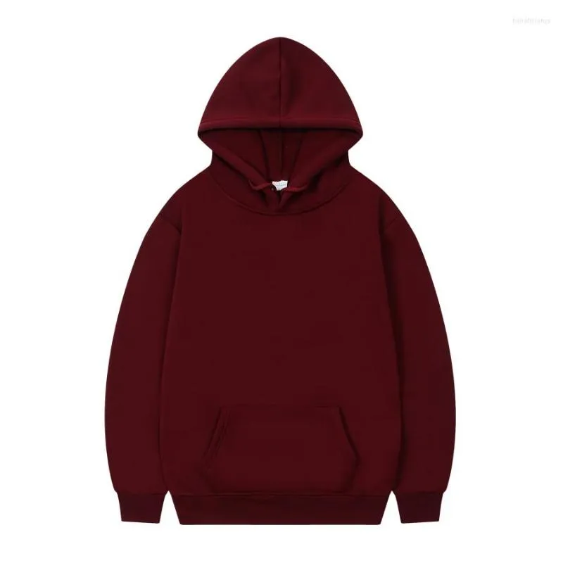 Men's Hoodies Solid Color Sweatshirts Men Sweatshirt Hoodie Red Wine White Black Dark Blue Many Hooded Sportswear Streetwear