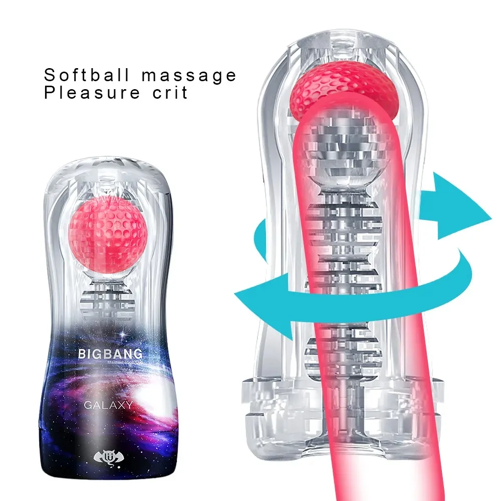 Flesh Male Light Vacuum Masturbators Cup Realistic Sex Transparent Tight Pussy Stimulators Adults Only_voghion.com