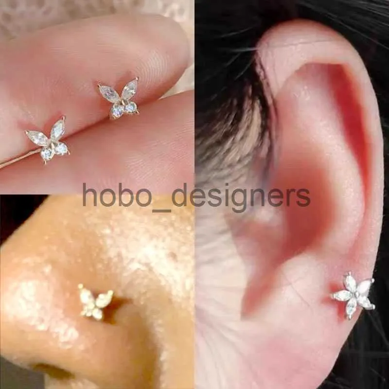 Lip piercing small shop diamond stud