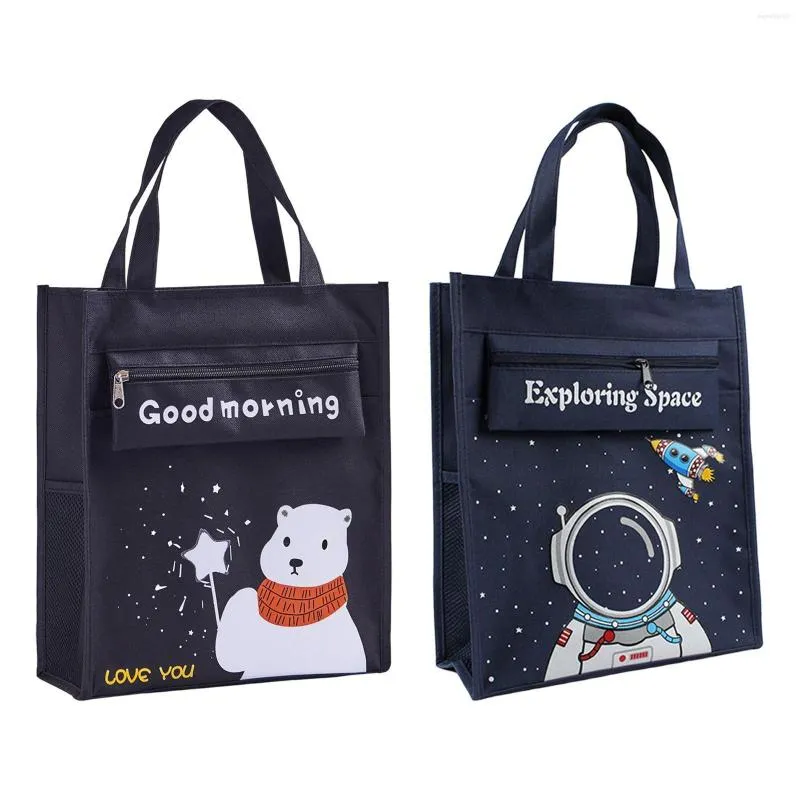 School Bags Cute Kids Tote Bag Waterproof Oxford Cloth Handbag For Casual Outdoor Travel