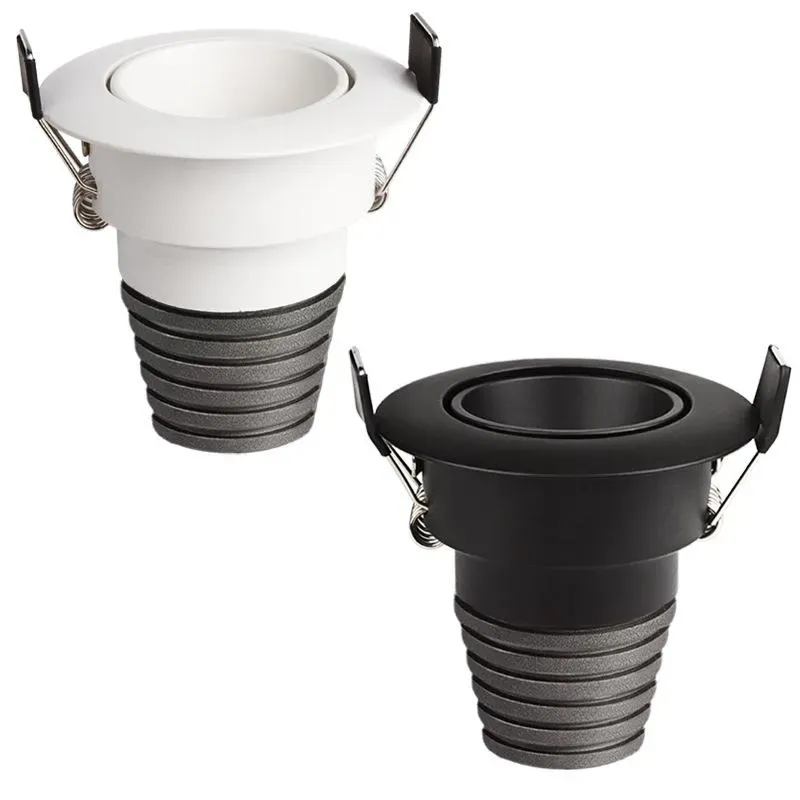 Downlights Concha Mini Foco LED Ángulo de ajuste Luces de pared de lavado pequeño 3W 5W Orificio abierto 45 mm AC110-240V Luz empotrable de techo regulable LL