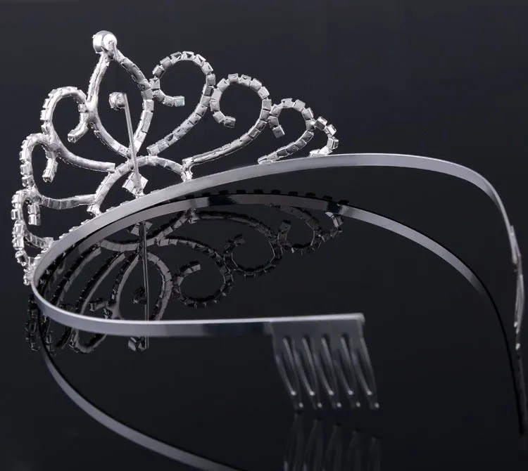 Bridal Tiaras Crowns With Rhinestones Bridal Jewelry Girls Evening Prom Party Performance Pageant Crystal Wedding Tiaras Accessories#BW-T015