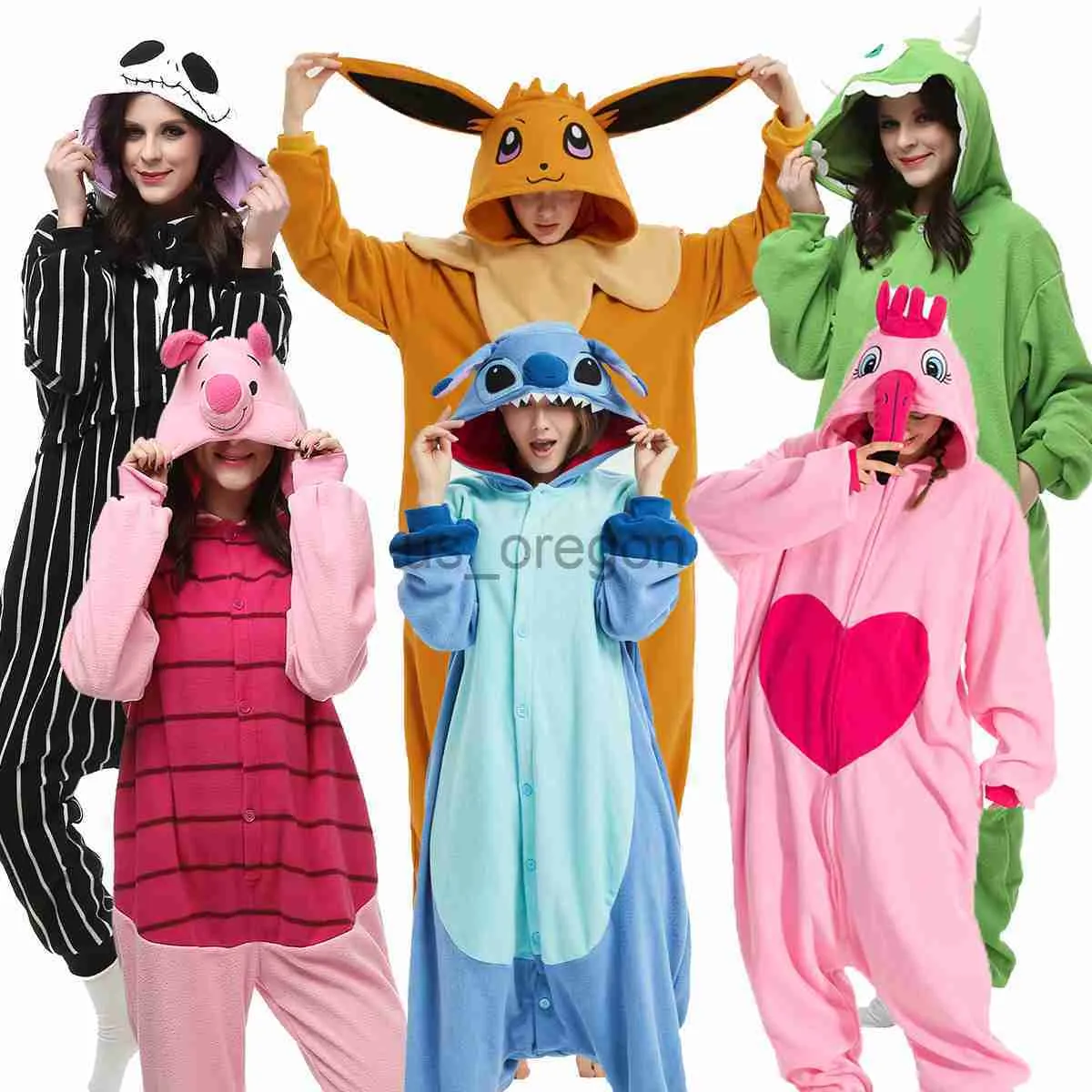 home kleding Dieren Kigurumi Volwassenen Varken Tijger Onesies Dames Heren Eekhoorn Pyjama's Halloween Kostuums Cosplay Jumpsuit Kerstcadeau XXL 4XL x0902