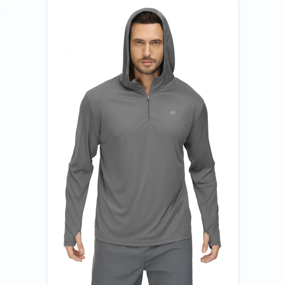 Mens Hoodies Sweatshirts Men Long Sleeve Shirt UPF 50 Rash Guard Swim  Athletic Hoodie Fishing Hiking Workout Cooling Tee Quick Dry Shirts With  Zip 230831 From 8,47 €