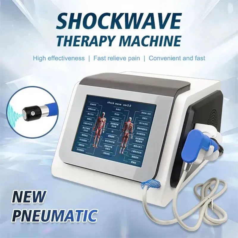 Nouvelle machine de thérapie par ondes de choc pour le traitement, équipement à usage domestique, physiothérapie, soulagement de la douleur, relaxation musculaire, massage, beauté