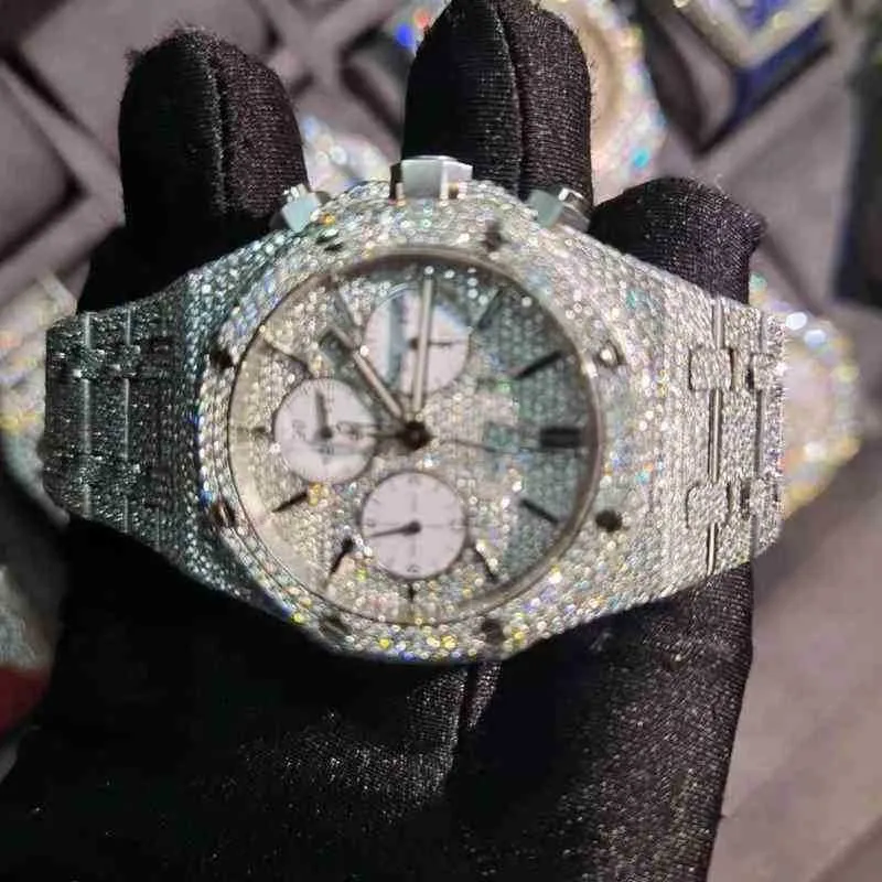 2023 Mosang Diamond Watchカスタマイズは、男性の自動moveminge6hprn002crfを通過できます