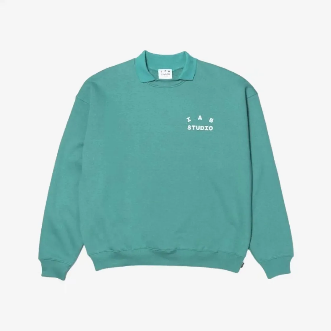 Trendy Clothes Mint Green Crew Neck Sweatshirt Korean Style