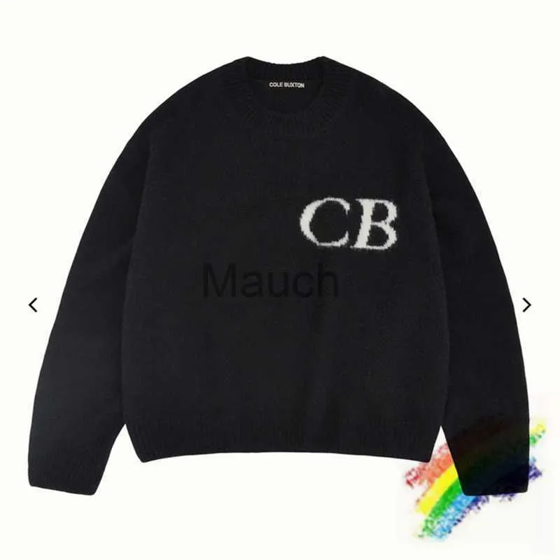 Camisolas masculinas Oversized Cole Buxton Sweater Homens Mulheres 11 B Qualidade Bla Cinza Moletons Knit Jacquard Sweater J230901