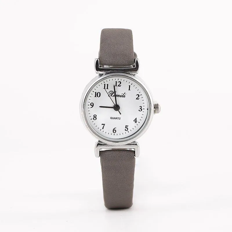 Reloj femenino Reloj pequeño Estilo Cuarzo Tendencia fresca Relojes atmosféricos Reloj coreano no impermeable Oro Cwcaa