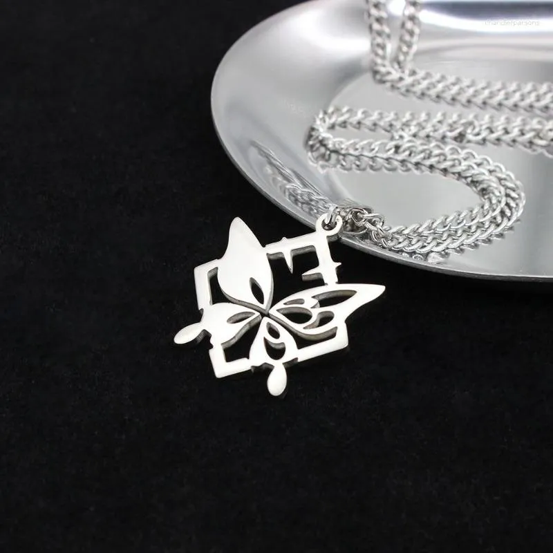 Naszyjniki wiszące Honkai gwiazdy Naszyjnik dla kobiet Seele znak postaci Kobieta Tytanium Silna biżuteria