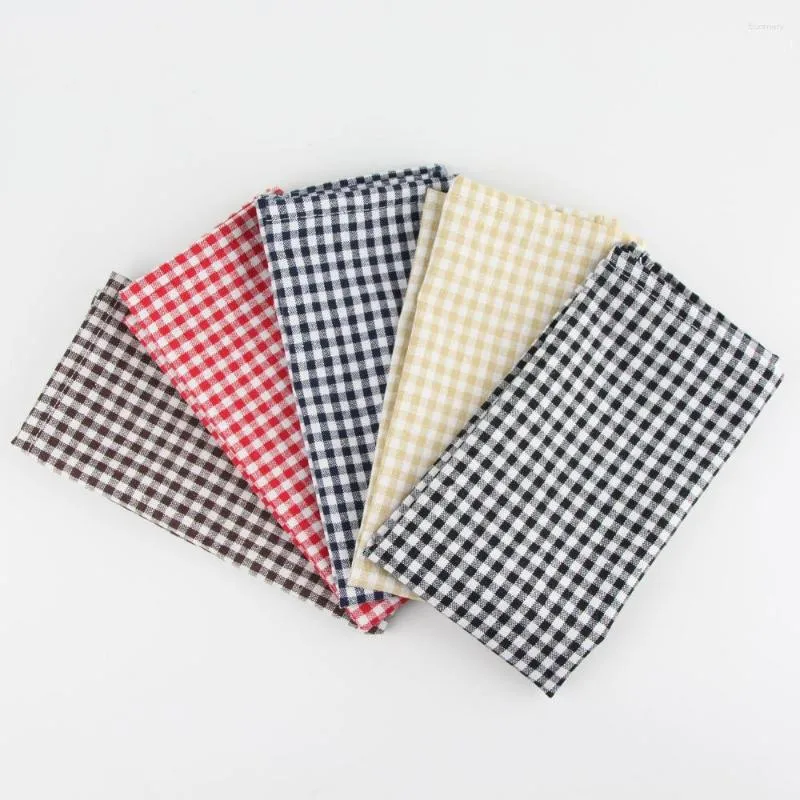 Table Napkin 30 X 40cm Fashion Cloth Napkins Cotton Linen Heat Insulation Mat Dining Children Fabric Placemats