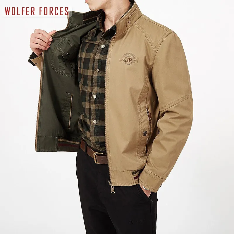 Jaquetas masculinas homem oversize windbreaker militar casaco roupas homens parka inverno casaco masculino blusa fria outerwear botão elegante 230831