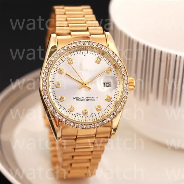 2023 Gloednieuwe beroemde Top Watches Luxe Rolexs Mens Womens Watch Steel Band Men Sports Watch Women Gift No Box SS6