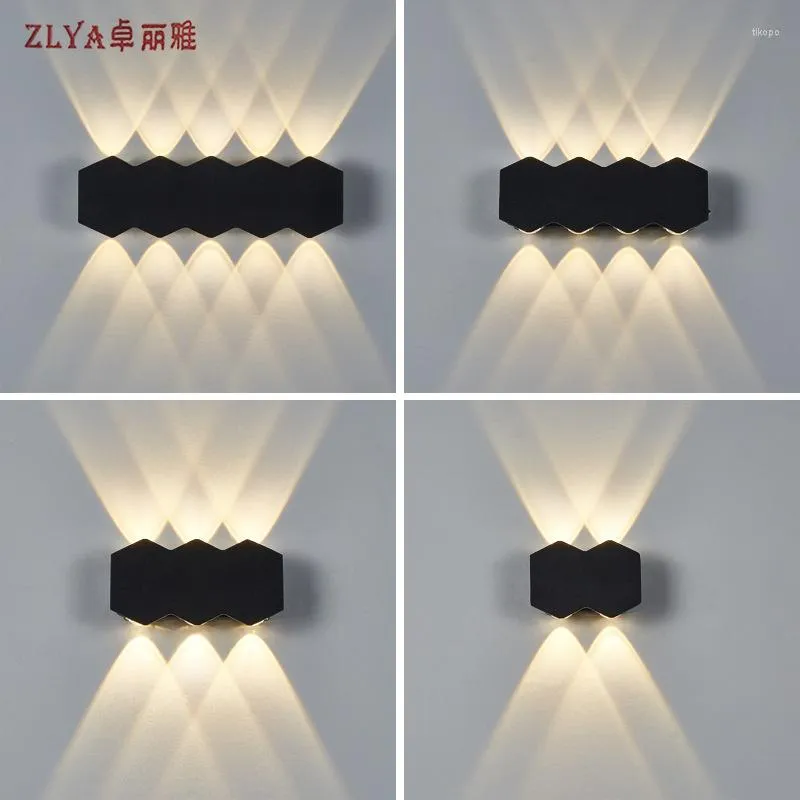 Wall Lamp Modern And Minimalist LED Wave Shaped Corridor Outdoor El Nordic Creative Living Room Bedroom Bedside