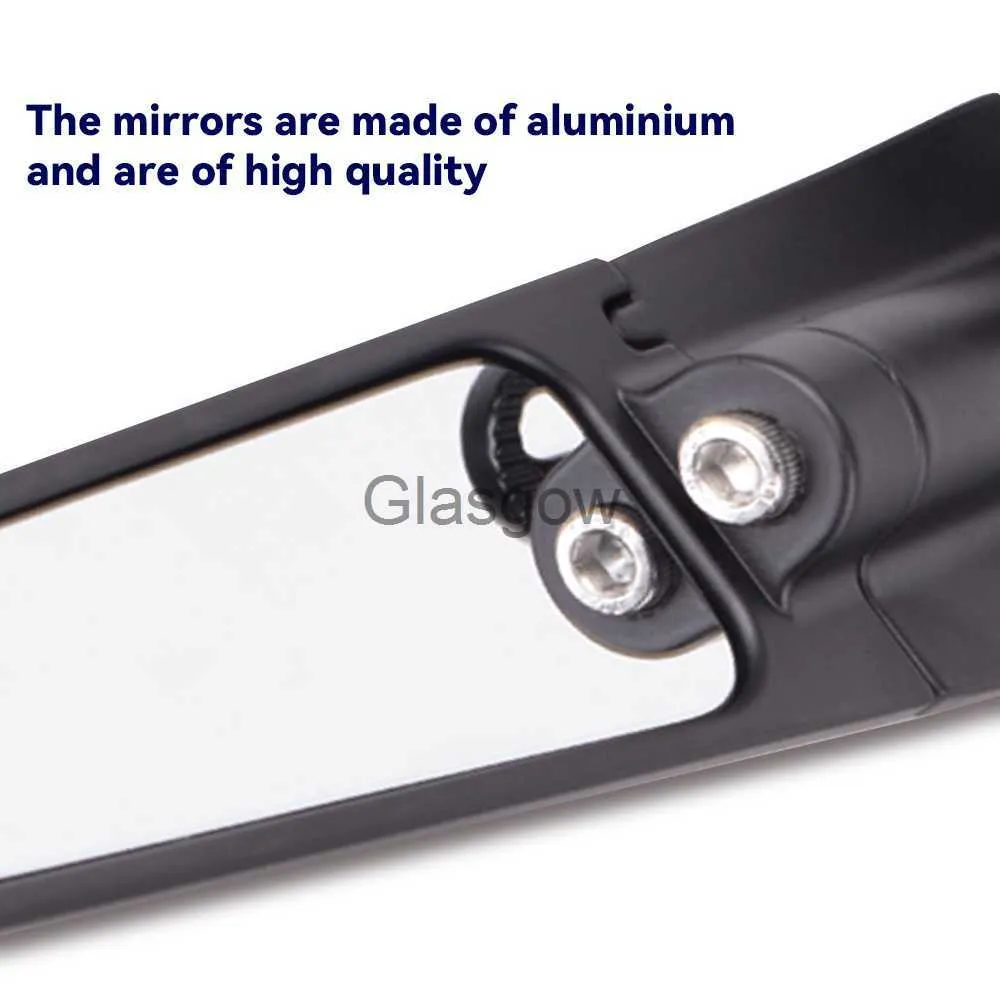 thumbnail image 2 of Aluminum 360° Adjustable Motorcycle Wing Mirrors For R15, R3, R1 & More - Aerodynamic & Durable 2 of 9