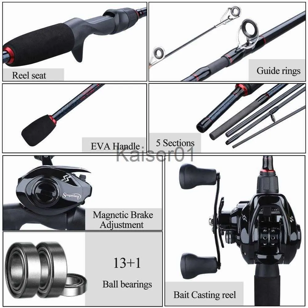 New Fishing Reels Left Hand/ Right Hand Casting Fishing Reel Sections Rod  12+1 BB Casting Reel