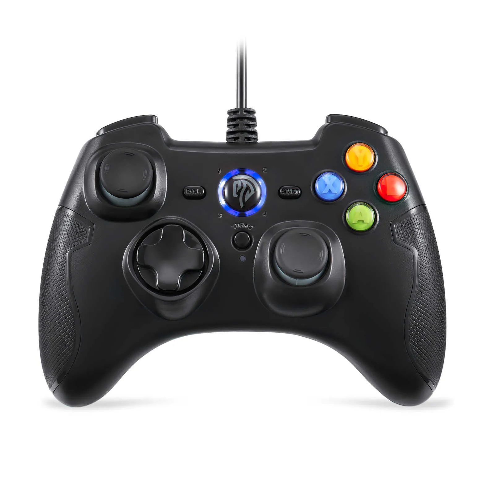 Gamecontrollers Joysticks EasySMX 9100 bedrade controller voor Smart TV/TV Box Gamepad PC-joystick met turbotrillingsfunctie HKD230831