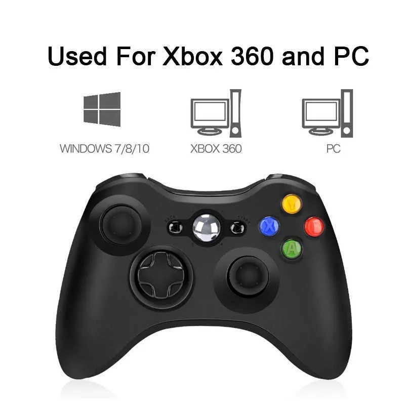 Игровые контроллеры Joysticks Беспроводной геймпад с приемником 2.4G для компьютера компьютера Xbox360 Android Harder 2.4g Беспроводной игров
