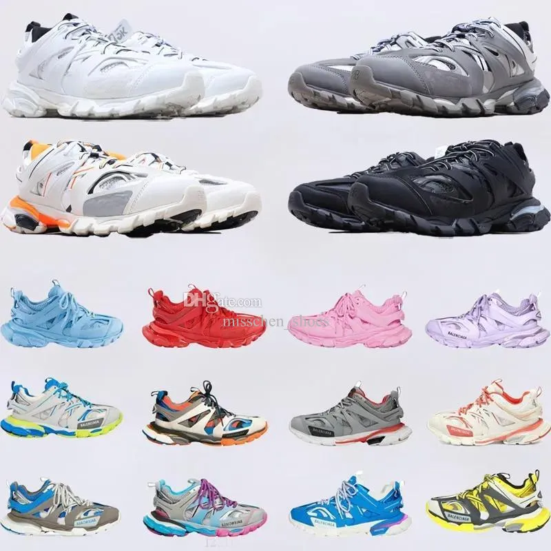 Neue Designer-Turnschuhe für Damen und Herren, Track 3.0-Turnschuhe, Luxus-Turnschuhe, Triple S, Schwarz, Weiß, Rosa, Blau, Gelb, Grün, Tess.S. Gomma T Freizeitschuhe Nylon-Plattform