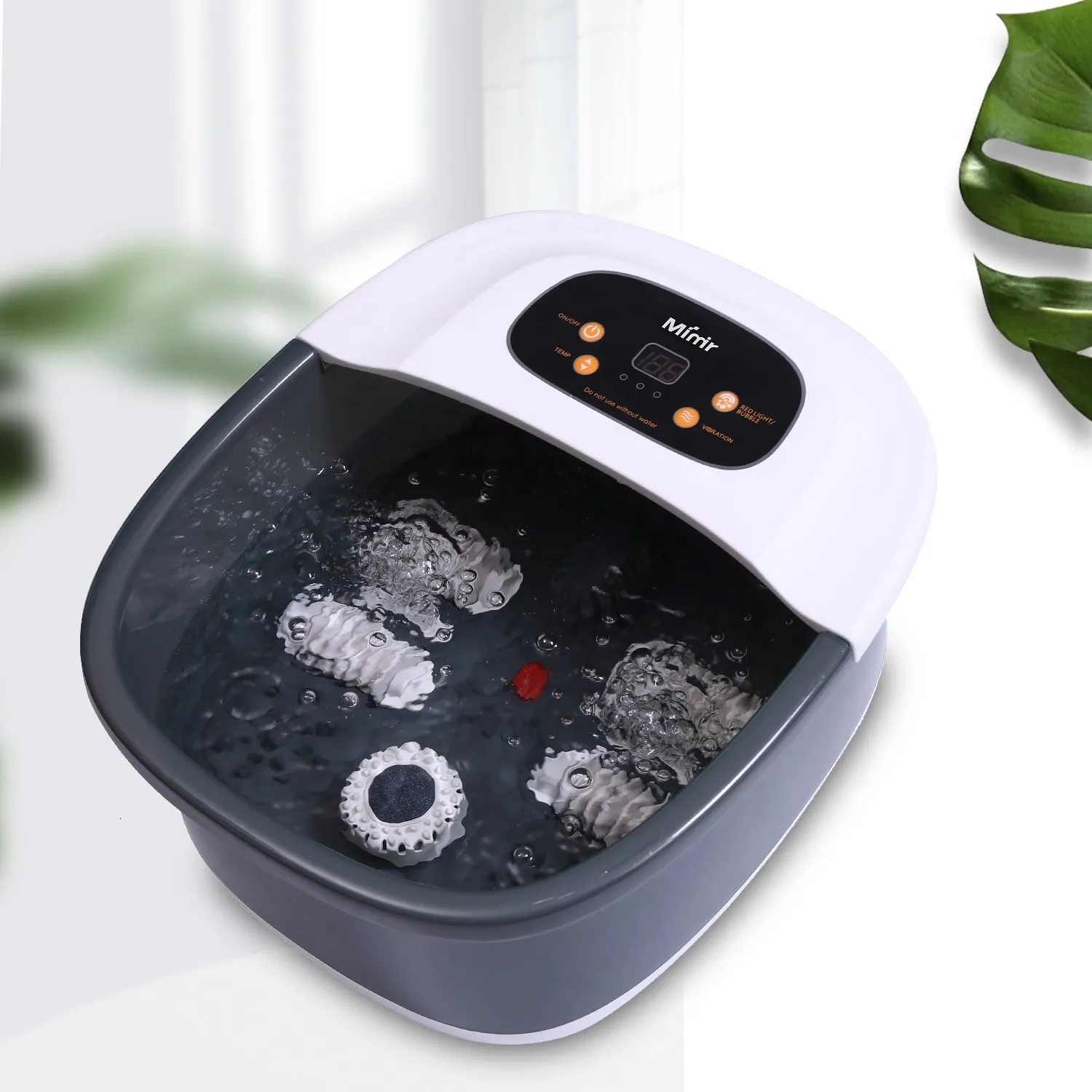 Massaggiatore plantare Assistenza sanitaria Shiatsu portatile Pedicure Leggero rilassante multifunzione Spa Bath Massage Machine con calore 230831