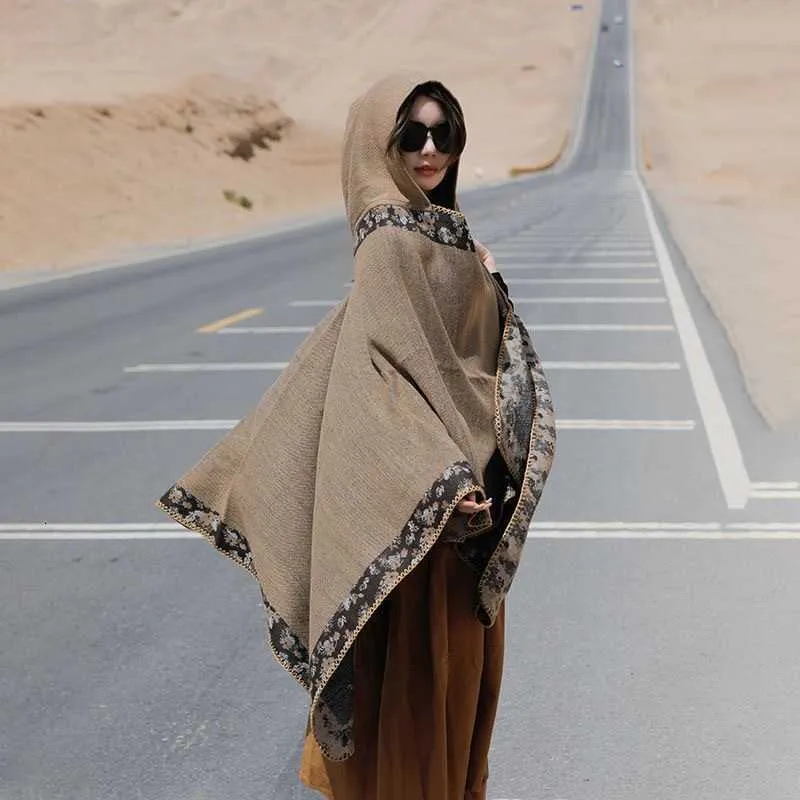 Cap Shawl Sapphire Cape Shawls Women's Winter Wrap Collection