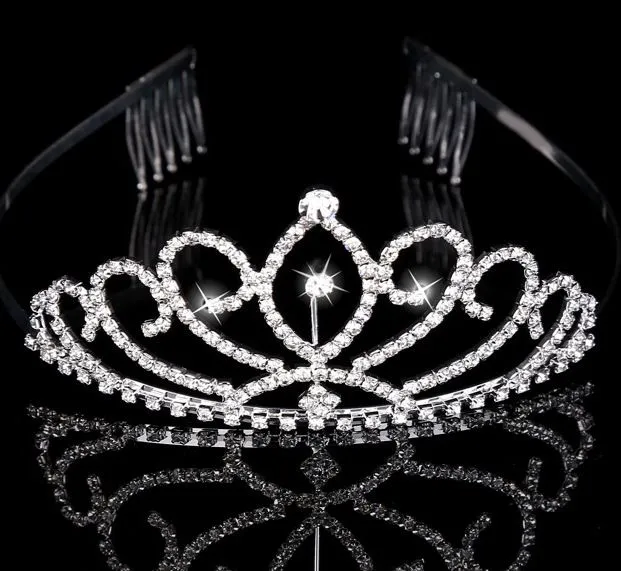 Bridal Tiaras Crowns With Rhinestones Bridal Jewelry Girls Evening Prom Party Performance Pageant Crystal Wedding Tiaras Accessories#BW-T015