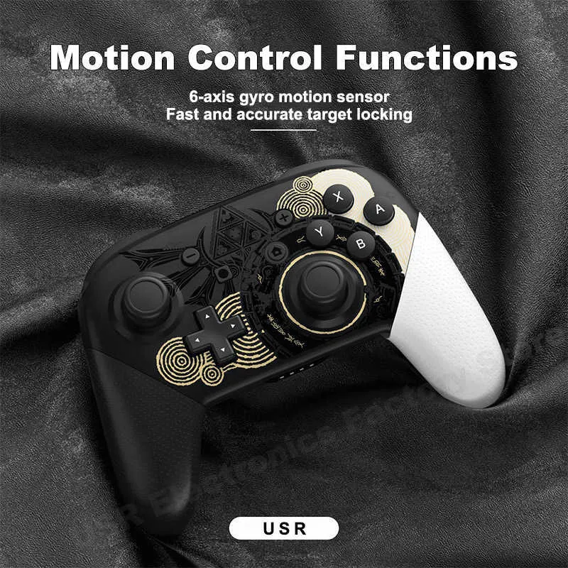 ゲームコントローラージョイスティックNINTEND Pro Controller用の新しいワイヤレスBluetoothゲームパッドPCおよびOLED LiteゲームコンソールHKD230831用ジョイスティック