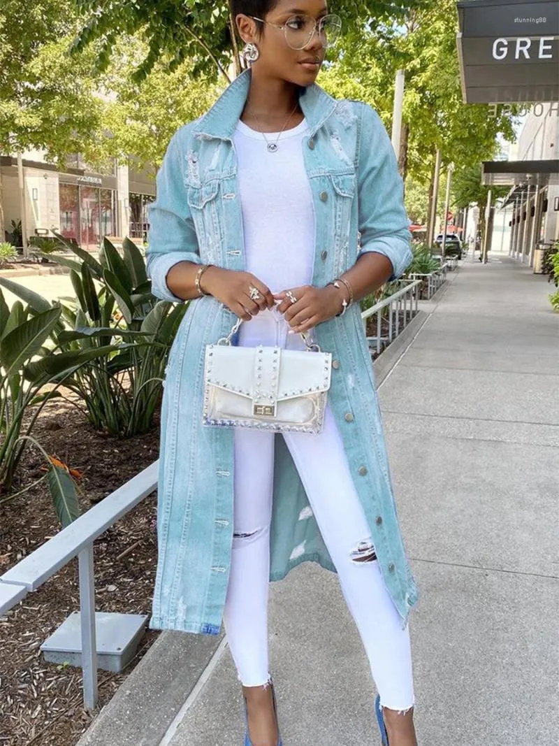 Sexy Ripped Long Sleeve Denim Jean Jacket | Jeans & Jewelry