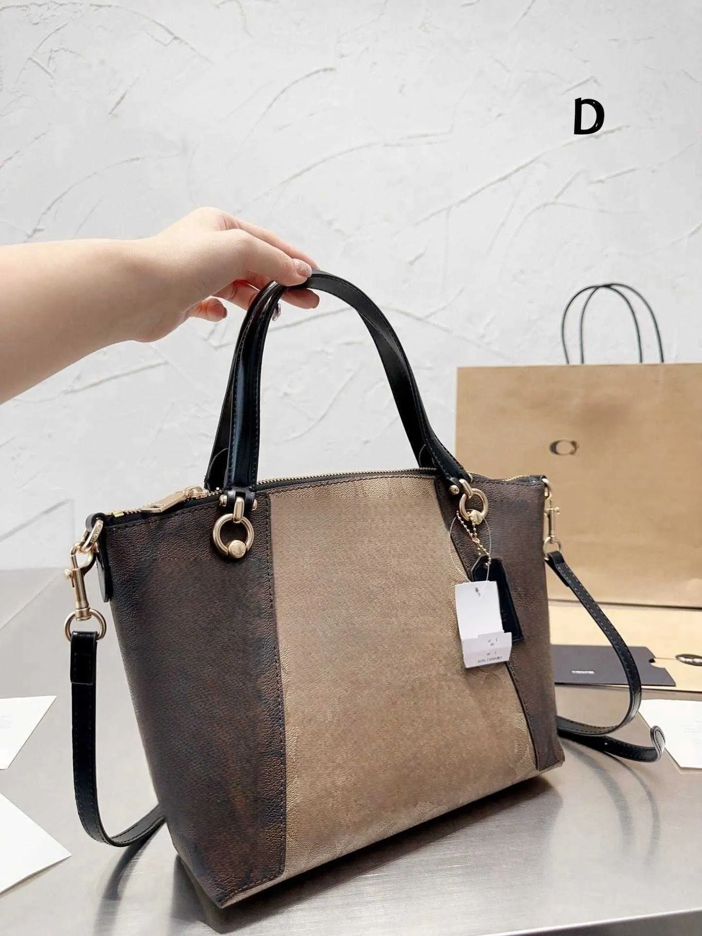 designer bag Olay classic KACEY handbag messenger Laohua dumpling medium color-blocking commuting Mommy
