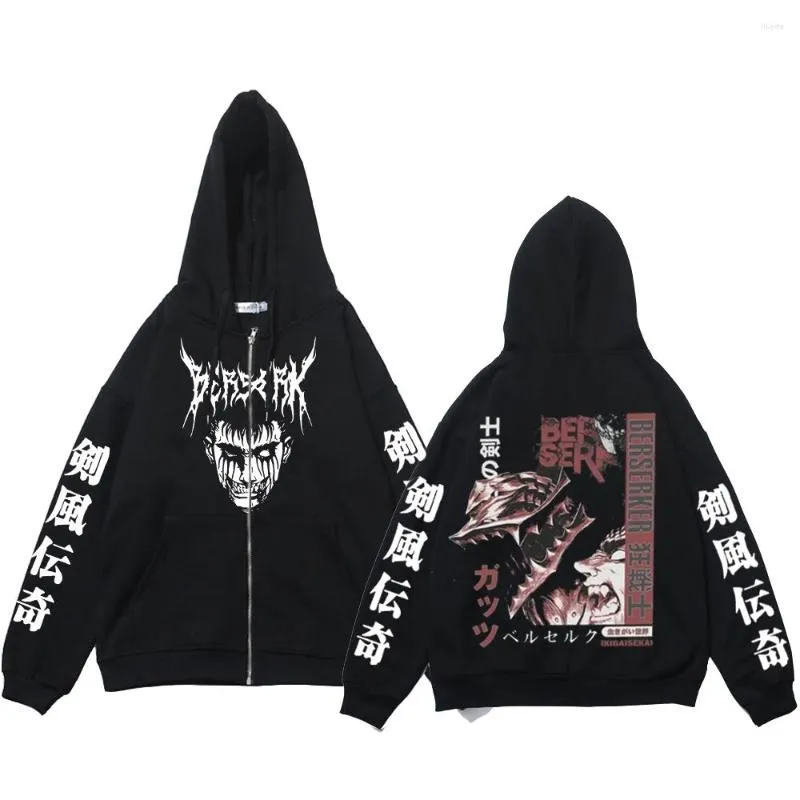 Zip Berserk Zipper Sudaderas Y2k 1 894 DHgate