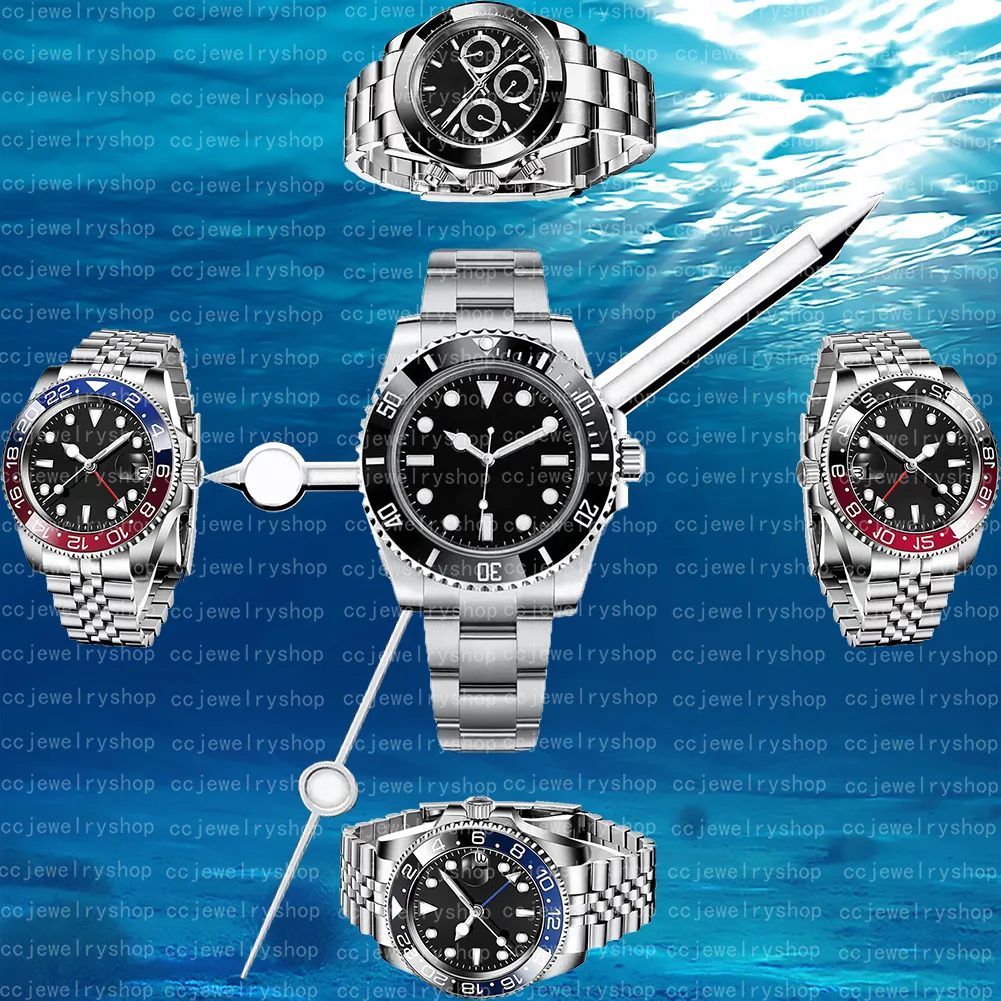 5A 고급 품질 시계 디자이너 시계 자동 기계식 패션 시계 40mm 스타일 스테인레스 스틸 방수 라미운게 사파이어 Montre Ceramic Watchs