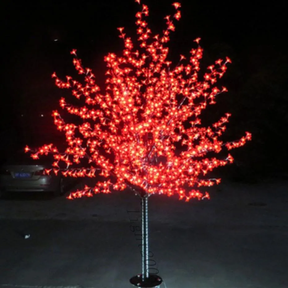 LED Christmas Light Cherry Blossom Tree Light 2M Höjd 110VAC 220VAC Regntät utomhusanvändningsfall 317D