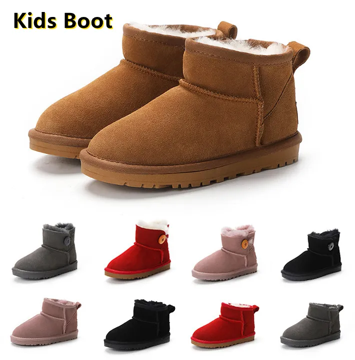 Marque enfants bottes enfants filles Mini botte de neige hiver chaud enfant en bas âge garçons enfants enfants en peluche chaussures chaudes taille EU22-35