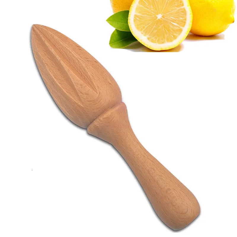 Fruit Vegetable Tools Wood Citrus Reamer Handmade Lemon Juicer Made of European Hardwood 6.1-Inches 230831