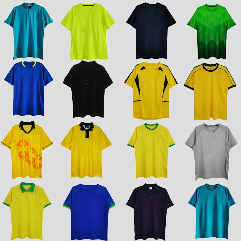 1994 Brazilië Camisa Voetbalshirt 1991 1993 1998 2002 2013 2020 2021 2022 Retro Voetbalshirts Thuis Uit Voetbalshirts