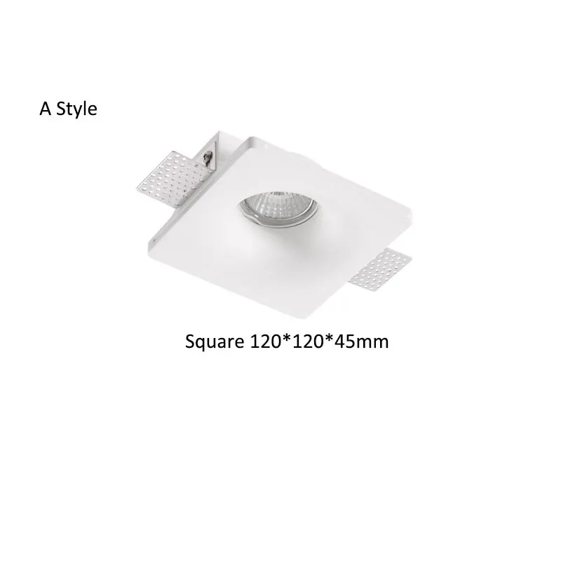 North America Square And Round Recessed LED Gypsum Downlight Insulation