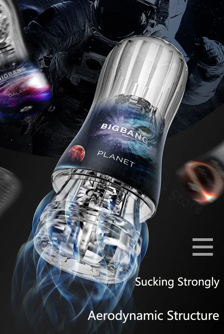 Realistic Male Masturbator Cup With Vacuum Suction Technology_voghion.com