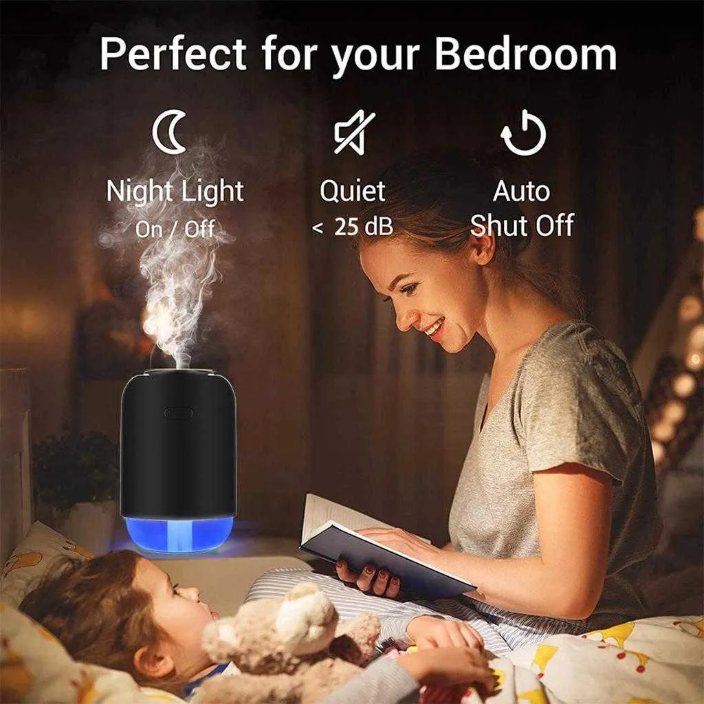 Portable air Humidifier  with 7 Color Changing LED Night Light