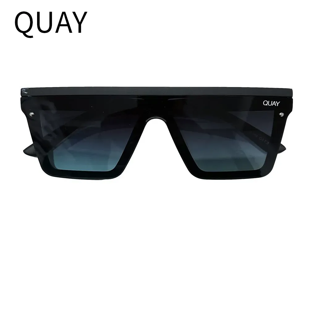 Quay Nya stora ramens solglasögon Integrerade vindrutor Cyklande kvinnors solglasögon Gradual Sunshade Glasses