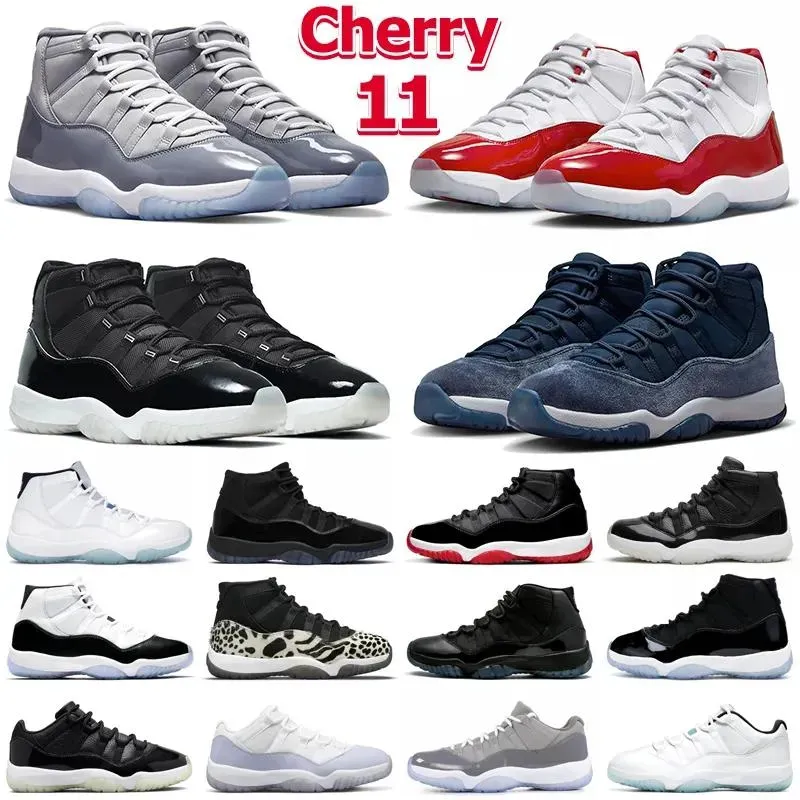 Top Cool Grey Männer Frauen Basketballschuhe 11S Animal Instinct Bred Cap And Gown Citrus Cherry Pure Violet Trainer Space Midnight Navy Sport Sneakers