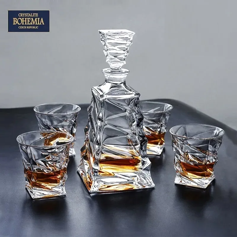 Bar Tools Eways Glass Decanter Wine Separator Set Hushållen Rött Vitt vinglas Cup Whisky Liqour Pourer Home Bar Vodka Beer Bottle 230831