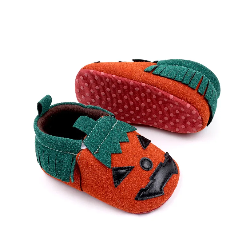 Halloween baby pumpkin shoes Toddlers Baby shoes Baby Soft bottom First walkers Bebe Anti-slip Baby Sneakers