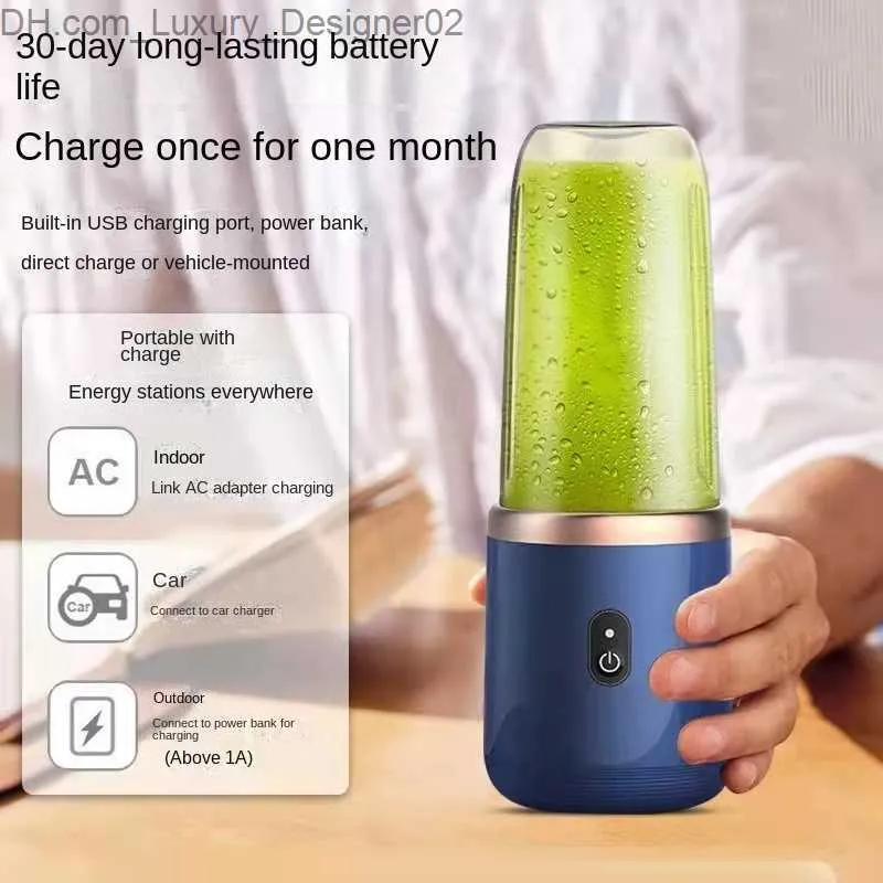 Electric Portable Blender Juice Glass Bottle Fresh Fruit Juicer