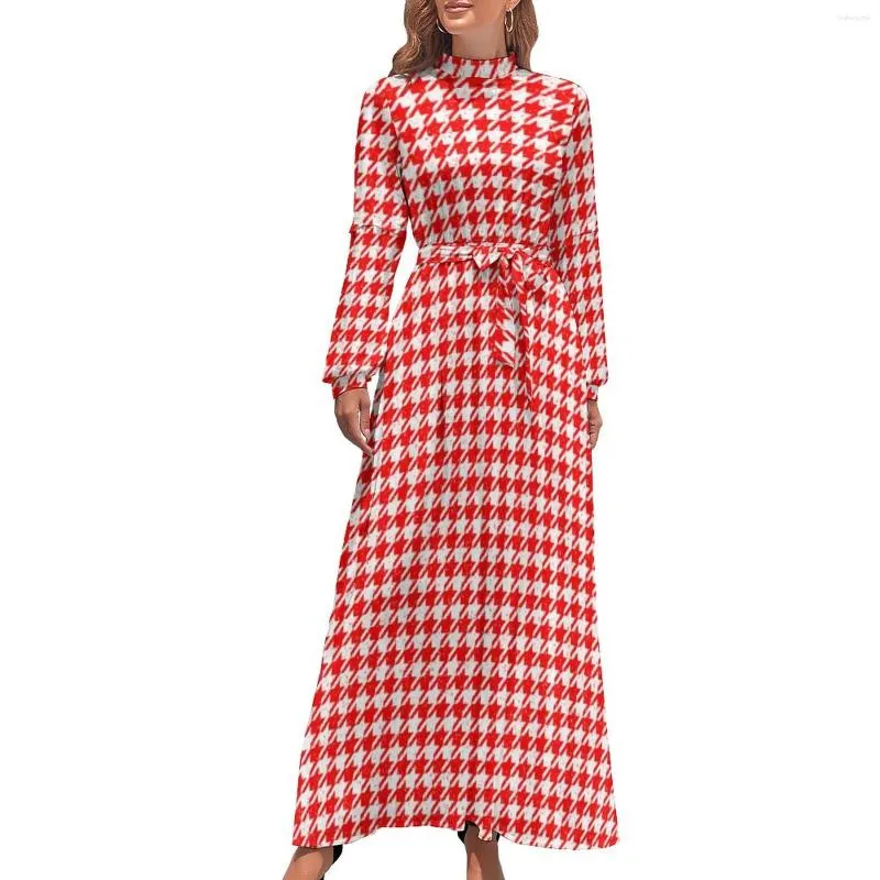 chinese dress ladies Ask You Out Black Houndstooth Tweed 3/4 Sleeve Dress – Shop the Mint main image 1