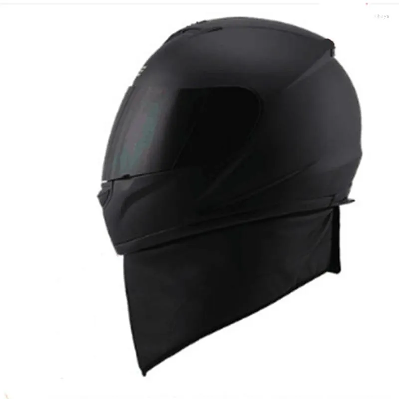 Caschi da moto Casco integrale da strada con sciarpa invernale rimovibile Dot (m nero opaco) Xxxl 65 cm