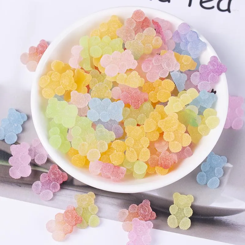 Kawaii Gummy Bear Beads Set 12 17mm Cabochon Simulation Sugar Charms For  Pixie Beads For Nails, Jelly Bears Cub Flatback Resin Craft Ornament From  Pokkie, $30.8