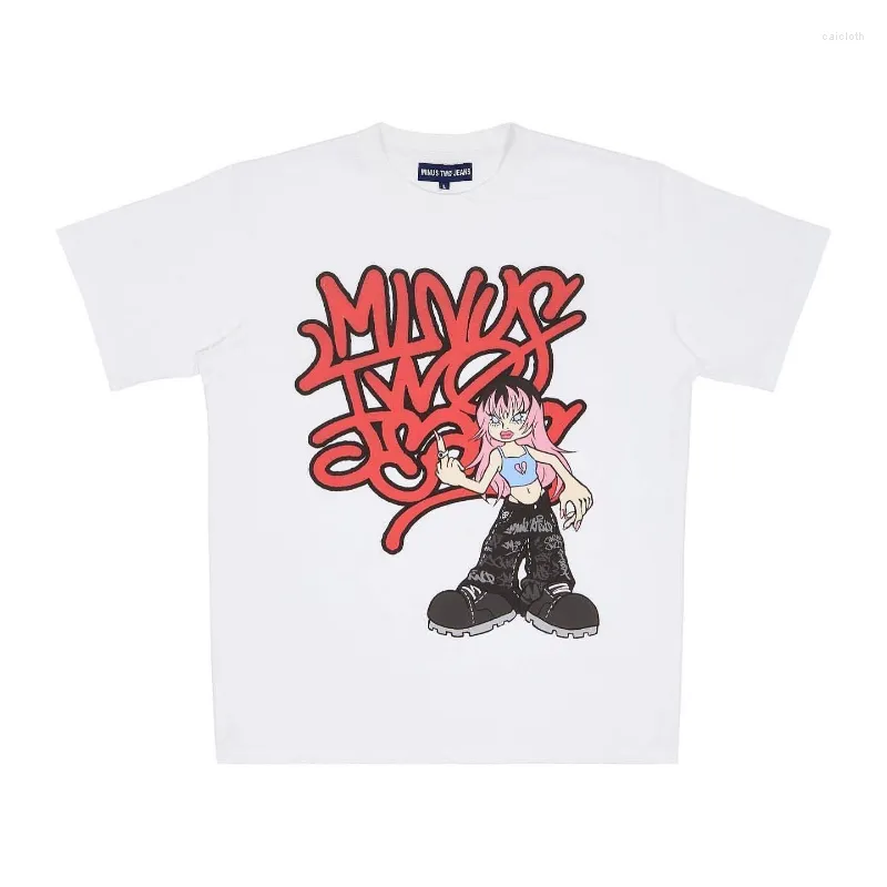 T-shirts pour hommes Mode Y2K T-shirt Hip Hop Cartoon Imprimer Grand pour hommes et femmes Harajuku Unique Chemise à manches courtes Top Street Wear