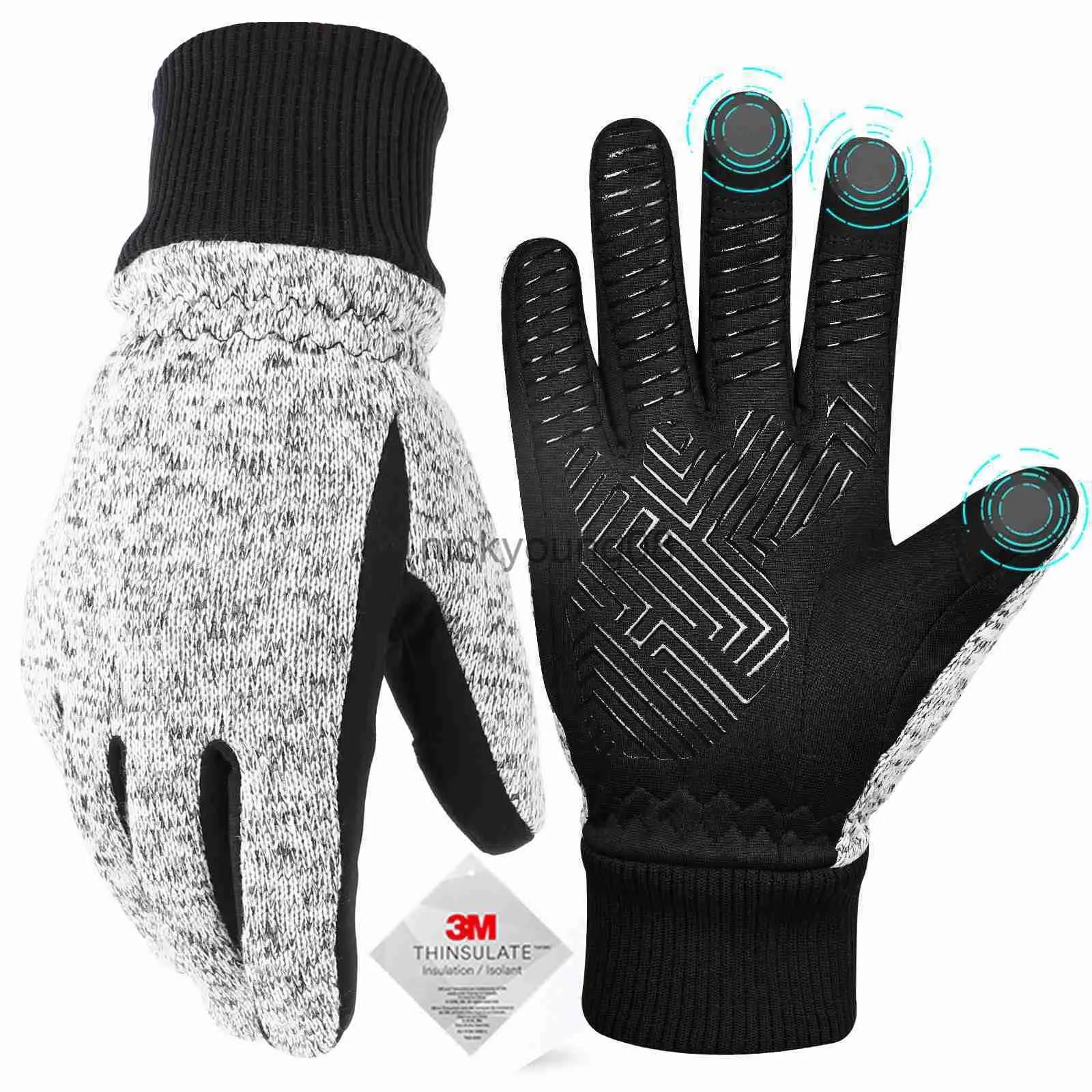 5本の指の手袋ファイブフィンガーグローブ冬の温度寒さの暖かいランニングタッチスクリーンバイク女性女性221125 X0902