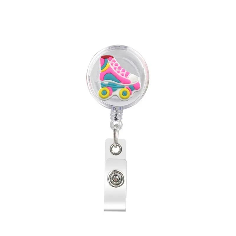 Business Card Files The Flowers Retractable Badge Reel With Alligator Clip  Name Nurse Id Holder Decorative Custom Drop Delivery Otzec From 0,34 €